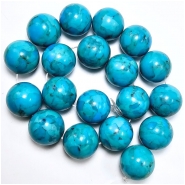 1 Kingman Turquoise Round Gemstone Beads (S) 20mm