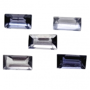 10 Iolite Faceted Octagon Loose Cut Gemstones (N) 2 x 4mm