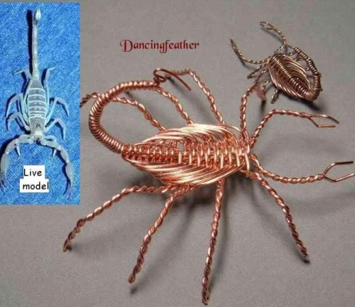 Wire wrapped scorpion free tutorial