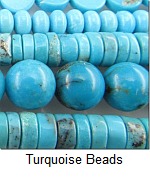 Chinese and North American Turquoise gemstone beads for jewelry making at Magpie Gemstones