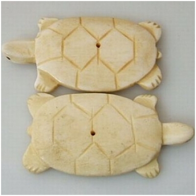 Bone turtle fetish pendant 45mm CLOSE OUT!