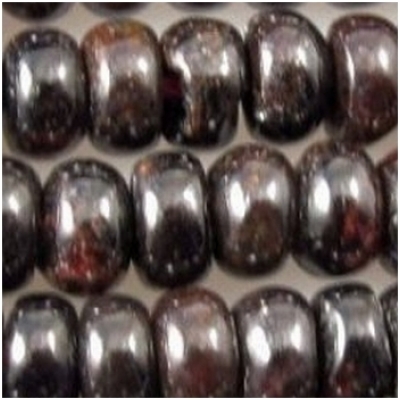 Garnet rondelle 6 to 6.8mm gemstone beads (N)