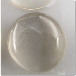 1 Smokey quartz round gemstone cabochon (H) 20mm