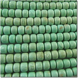 Variscite pueblo drum A cut gemstone beads (S) 4.7 to 5mm