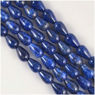 Lapis Lazuli Drop Gemstone Beads Big Hole (N) Approximate Size 8 x 13mm 16 inches