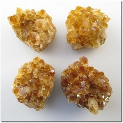 1 Citrine dark drilled druzy gemstone pendant bead (H) 23 to 26mm
