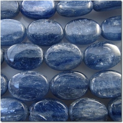 Kyanite A - AA blue oval gemstone beads (N) 13.8 to 14.1mm
