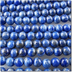 Lapis round gemstone beads (N) 4 to 4.2mm