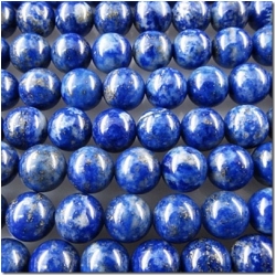 Lapis round gemstone beads (N) 6.3mm