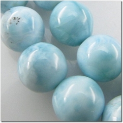 1 Larimar round gemstone bead (N) 8.3 to 8.5mm