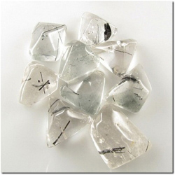 1 Tourmalated Quartz freeform gemstone cabochon (N) 20.5 to 26.9mm