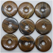 1 Tiger Iron Donut Gemstone (N) Approximate size 49.39 to 50.28mm CLOSEOUT