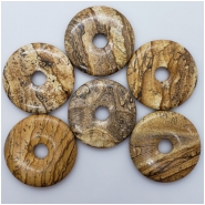 1 Picture Jasper Donut Gemstone (N) Approximate size 48.51 to 49.72mm CLOSEOUT