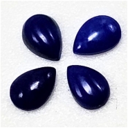 4 Lapis Lazuli Pear Gemstone Cabochons (N) 3 x 4mm