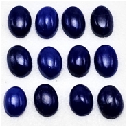 4 Lapis Lazuli Oval Gemstone Cabochons (N) 3 x 4mm