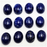 1 Lapis Lazuli Oval Gemstone Cabochons (N) 7 x 9mm