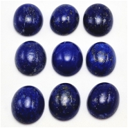 1 Lapis Lazuli Oval Gemstone Cabochons (N) 10 x 12mm
