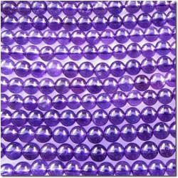 Amethyst A round gemstone beads (H) 4.2 to 4.4mm