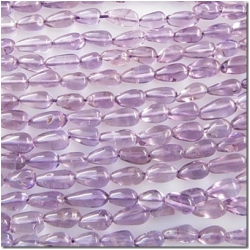 Amethyst irregular tear drop gemstone beads (H) 5.9 to 8.3mm