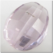 1 Amethyst puff oval gemstone bead (N) 12 to 13.6mm