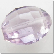 1 Amethyst puff oval gemstone bead (N) 12 to 13.3mm