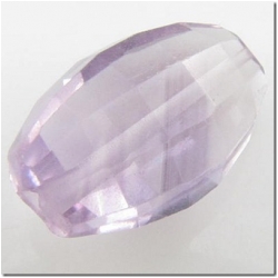 1 Amethyst puff oval gemstone bead (N) 14.2 to 15.7mm