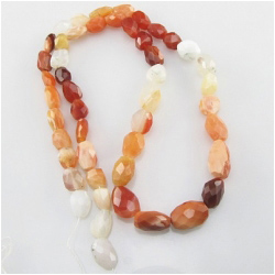 Opal Mexican Fire graduated nugget 7 to 13mm gemstone beads (N)