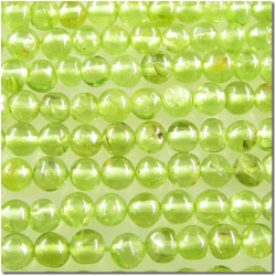 Peridot B round gemstone beads (N) 3.1 to 3.5mm
