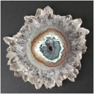 1 Amethyst Flower Stalactite Gemstone Slice (N) 41.94 x 43.26mm CLOSEOUT