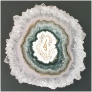 1 Amethyst Flower Stalactite Gemstone Slice (N) 36.59 x 38.67mm CLOSEOUT