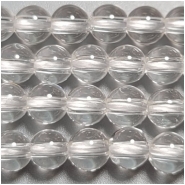 Crystal Quartz Round Gemstone Beads (N) Approximate Size 4.9 to 5.2mm 16 inches