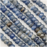Kyanite Faceted Rondelle Gemstone Beads (N) Approximate size 6mm 16 inches