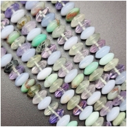 Multistone Saucer Gemstone Beads (N) Approximate size 10mm 16 inches