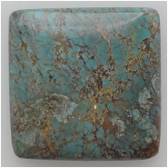 Turquoise Square Gemstone Cabochon (S) Approximate size 20.03 to 20.2mm