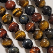 Tiger Eye Mix 12mm Round Gemstone Beads (H) 15.25 inches