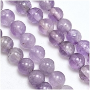 Lavender Amethyst 6mm Round Gemstone Beads (N) 16 inches