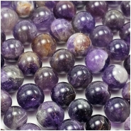 Amethyst Dog Tooth 10mm Deep Purple Round Gemstone Beads (N) 15.5 inches