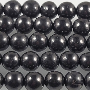Shungite Round Gemstone Beads (N) Approximate size 8mm 16 inches