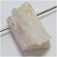 1 Kunzite Raw Freeform Large Hole Gemstone Pendant (N) 22.2 x 36.6mm