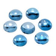 5 London Blue Topaz Round Loose Cut Gemstone Cabochon (IH) 4mm