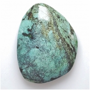 1 Hubei Turquoise Freeform Gemstone Cabochon (S) 27.7 x 36.6mm