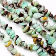 Chrysoprase Large Chip Gemstone Beads (N) Approximate size 5 x 6.6mm to 7.4 x 14.1mm 16 inches