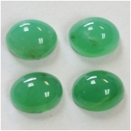 1 Chrysoprase Oval High Dome Gemstone Cabochon (N) Approximate size 7 x 9mm