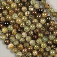 Green Garnet Round Gemstone Beads (D) Approximate Size 6mm 15.75 inches