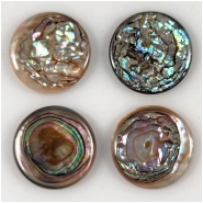 3 Mother of Pearl Round Cabochon (N) Approximate Size 15.2 to 15.5mm,