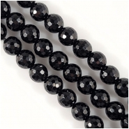 Onyx Faceted Round Big Hole Gemstone Beads (H) Approximate Size 10mm 7.75 inches