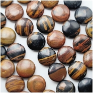 Banded Jasper Coin Gemstone Beads (N) Approximate Size 14mm 16 inches