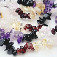 Multistone Chip Gemstone Beads (NDH) Approximate size 4 x 5mm to 7.2 x 11mm 7 inches