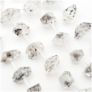 Herkimer Diamond Quartz Point Gemstone Beads (N)