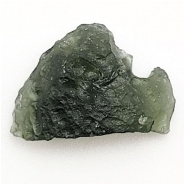 1 Moldavite Raw Gemstone Tektite Shard No Holes (N) 13.7 x 19.3mm